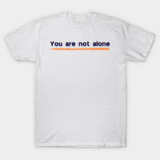 Suicide awareness ribbon and dissociative identity disorder pride flag you are not alone T-Shirt by system51